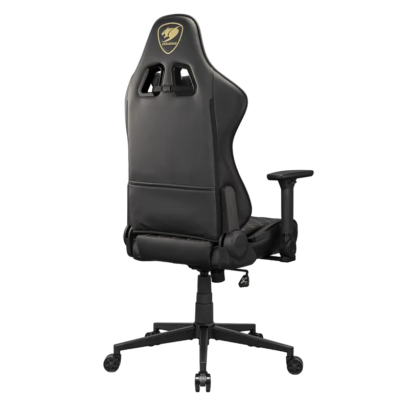 Игровое кресло Cougar Armor One V2 Gold, ПВХ Кожа, Черный | Золотистый