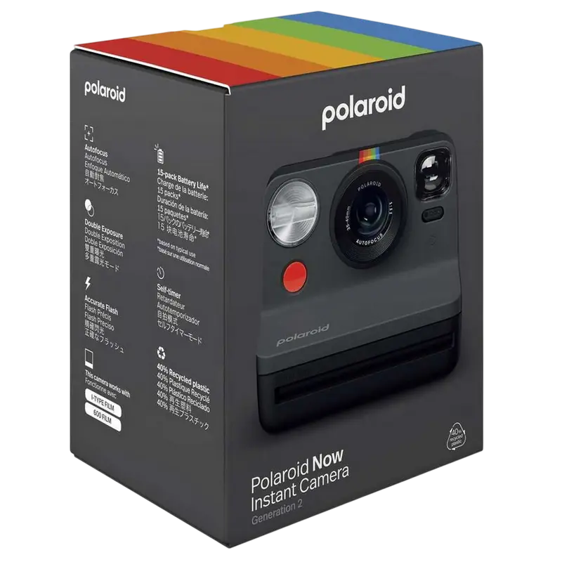 Cameră Foto Polaroid Now Gen 2, Negru