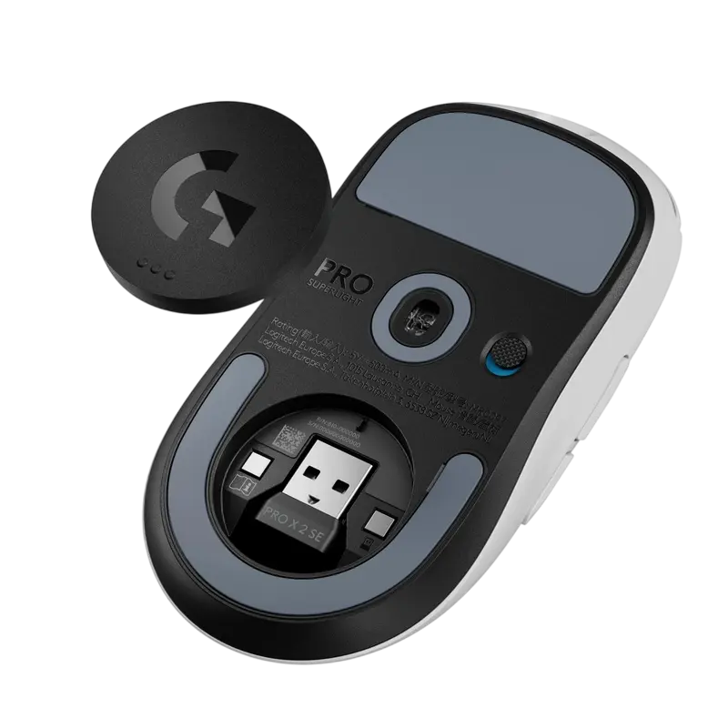 Mouse de gaming Logitech PRO X Superlight 2 SE Lightspeed, alb