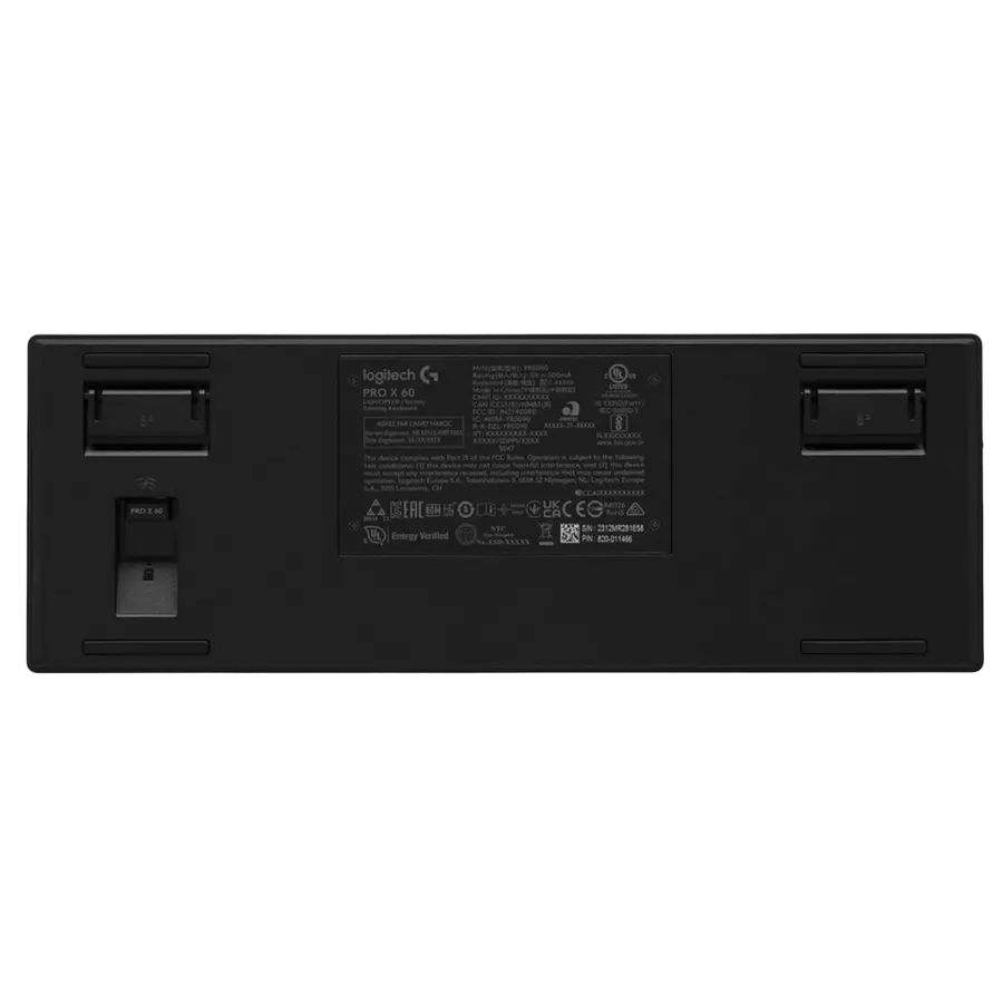 Клавиатура Logitech PRO X 60, Проводное / беспроводное, Чёрный