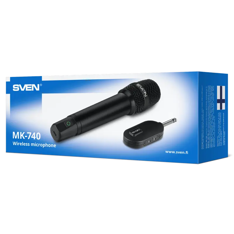 Microfon Karaoke SVEN MK-740, Fără fir, Negru