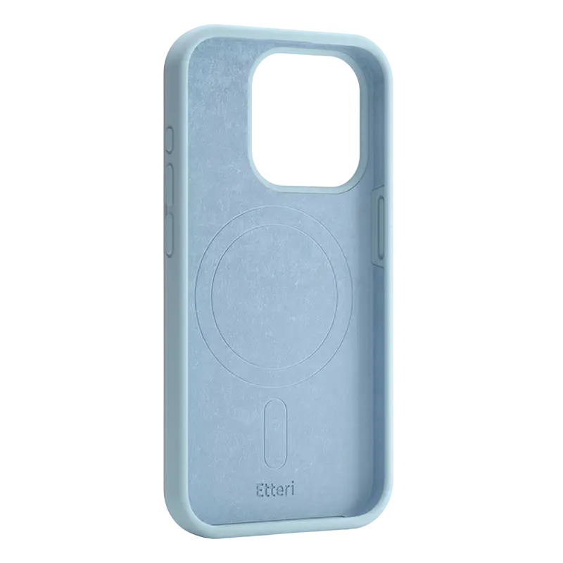 Husa Etteri Silicone Mag case pentru iPhone 16 Pro, Albastru