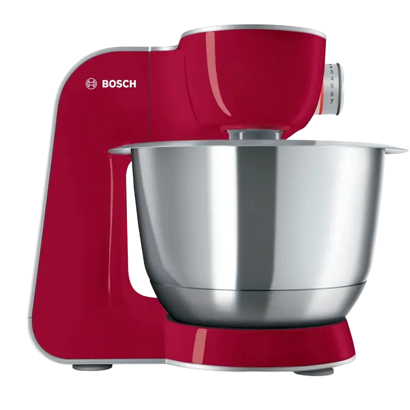 Robot de bucătărie Bosch MUM58720, Roșu | Argintiu