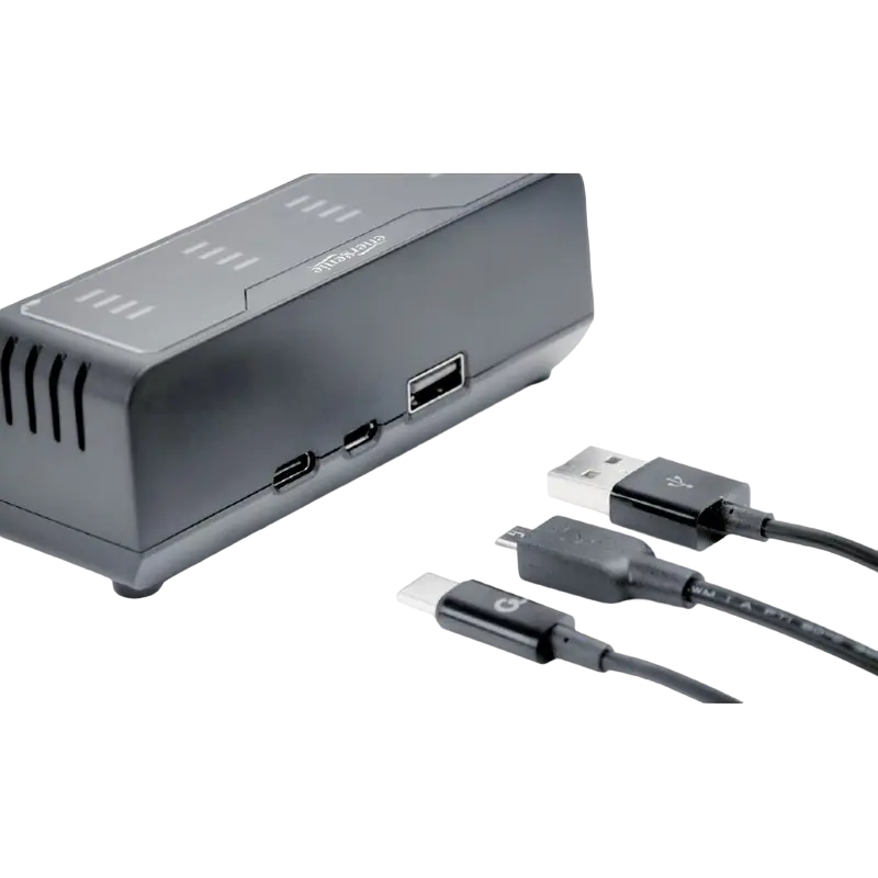 Încărcător Acumulatori Energenie BC-USB-02, Negru