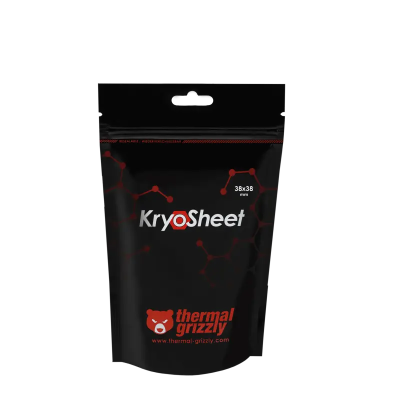 Pad Termic Thermal Grizzly KryoSheet, 38x38mm, Antracit