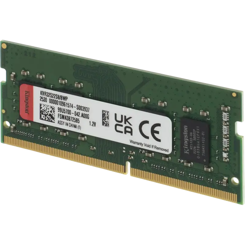 Memorie RAM Kingston ValueRAM, DDR4 SDRAM, 3200 MHz, 8GB, KVR32S22S8/8WP