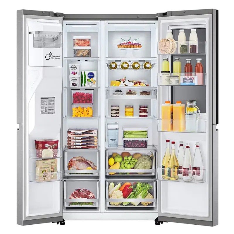 Frigider LG GSXV91MBAE, Argintiu