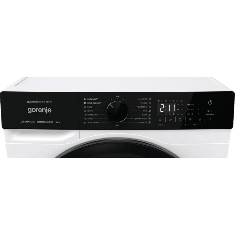 Mașină de spălat Gorenje WNHA62SASEU, 6kg, Alb