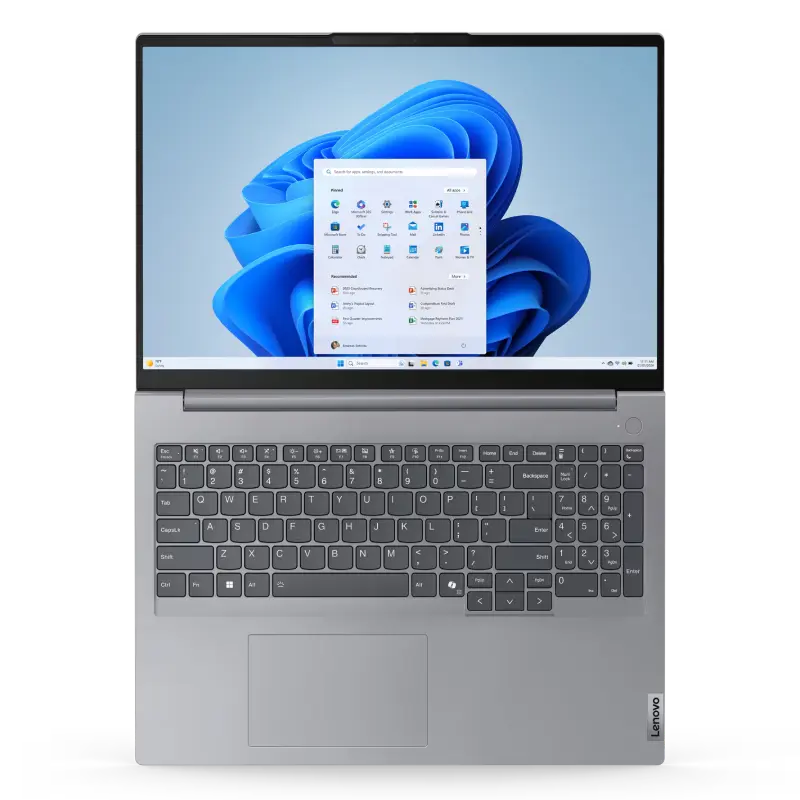 Laptop Business 16" Lenovo ThinkBook 16 G7 ARP, Arctic Grey, AMD Ryzen 5 7535HS, 16GB/512GB, Fără SO