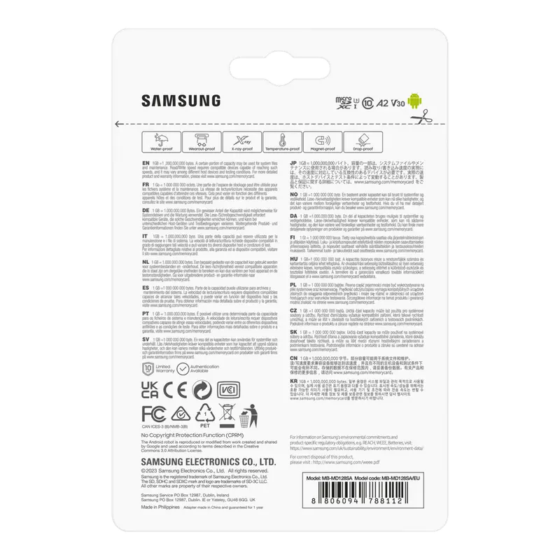 Card de Memorie Samsung EVO Plus MicroSDXC, 128GB (MB-MD128SA/EU)