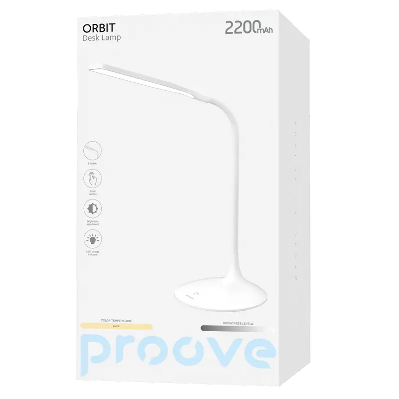 Lampa de birou Proove Orbit, Alb