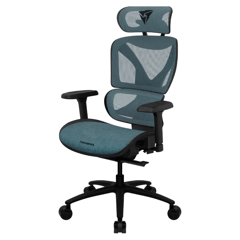 Scaun de birou ThunderX3 XTC Chroma, Plasă Respirabilă, PU Piele, Albastru | Negru