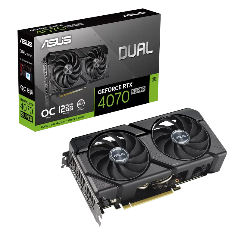 Placă Video ASUS DUAL-RTX4070S-O12G-EVO, 12GB..