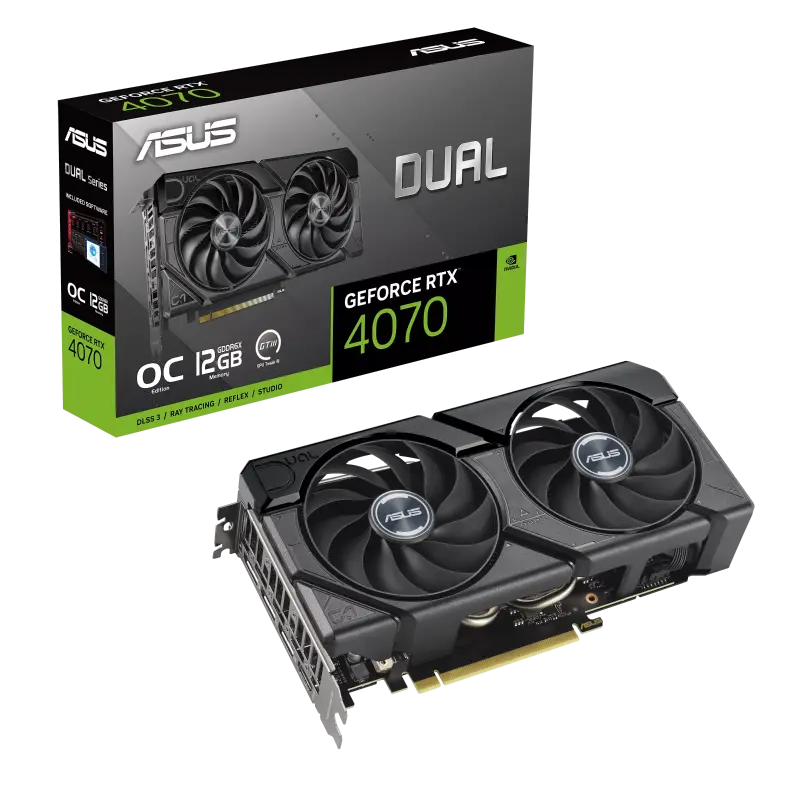 Cumpara  Carduri video - Placă Video ASUS DUAL-RTX4070-O12G-EVO, 12GB ..