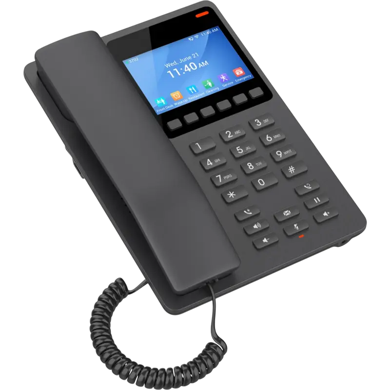 Telefon IP Grandstream GHP631W, Negru