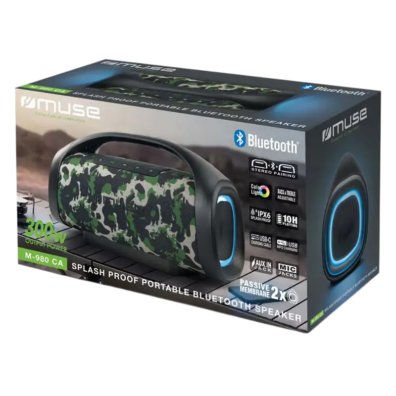 Boxă portabilă MUSE M-980 CA, Camuflaj