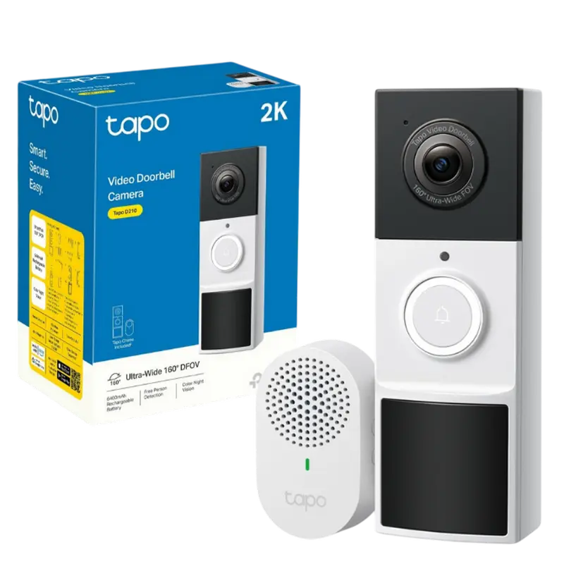 Sonerie video pentru ușă TP-LINK TAPO D210, Alb