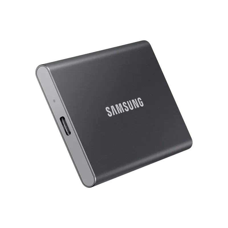 SSD portabil extern Samsung T7, 4 TB, Titan Gray (MU-PC4T0T/WW)