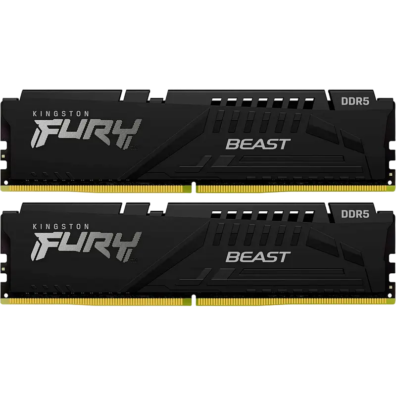 Оперативная память Kingston FURY Beast, DDR5 SDRAM, 5200 МГц, 16Гб, KF552C36BBEK2-16