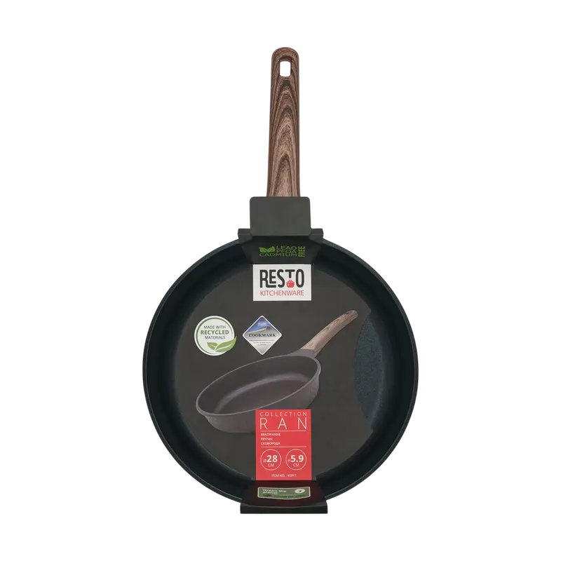 Tigaie RESTO 93911, 28cm, Negru
