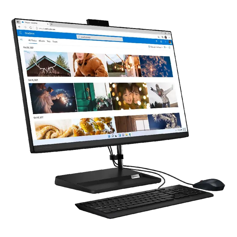 Computer All-in-One Lenovo IdeaCentre 3 27ALC6, 27", AMD Ryzen 5 7430U, 16GB/512GB, Fără SO, Negru