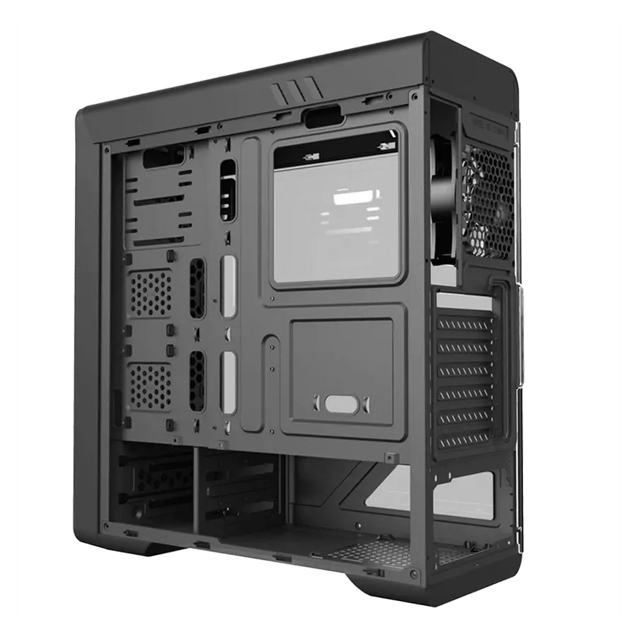 Компьютерный корпус Gamemax RockStar, Midi-Tower, Без блока питания, Чёрный