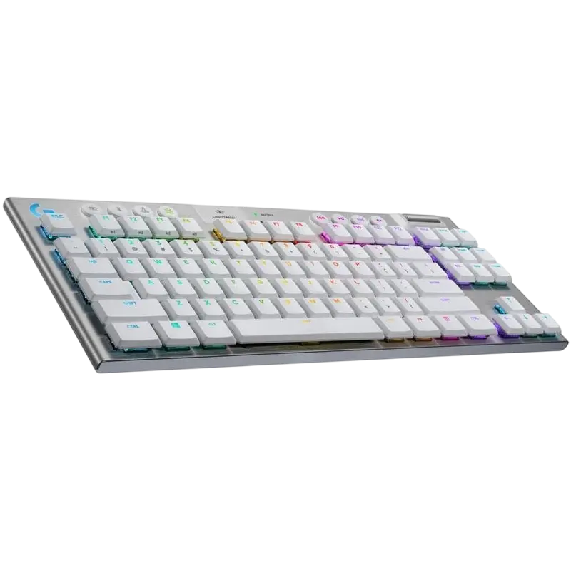 Tastatur Logitech G915 X Lightspeed TKL, Fără fir, Alb