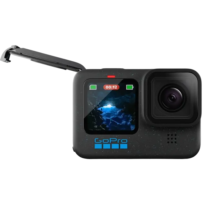 Cameră Video Sport GoPro Hero 12 + Enduro + Head Strap + Handler Floating, Negru