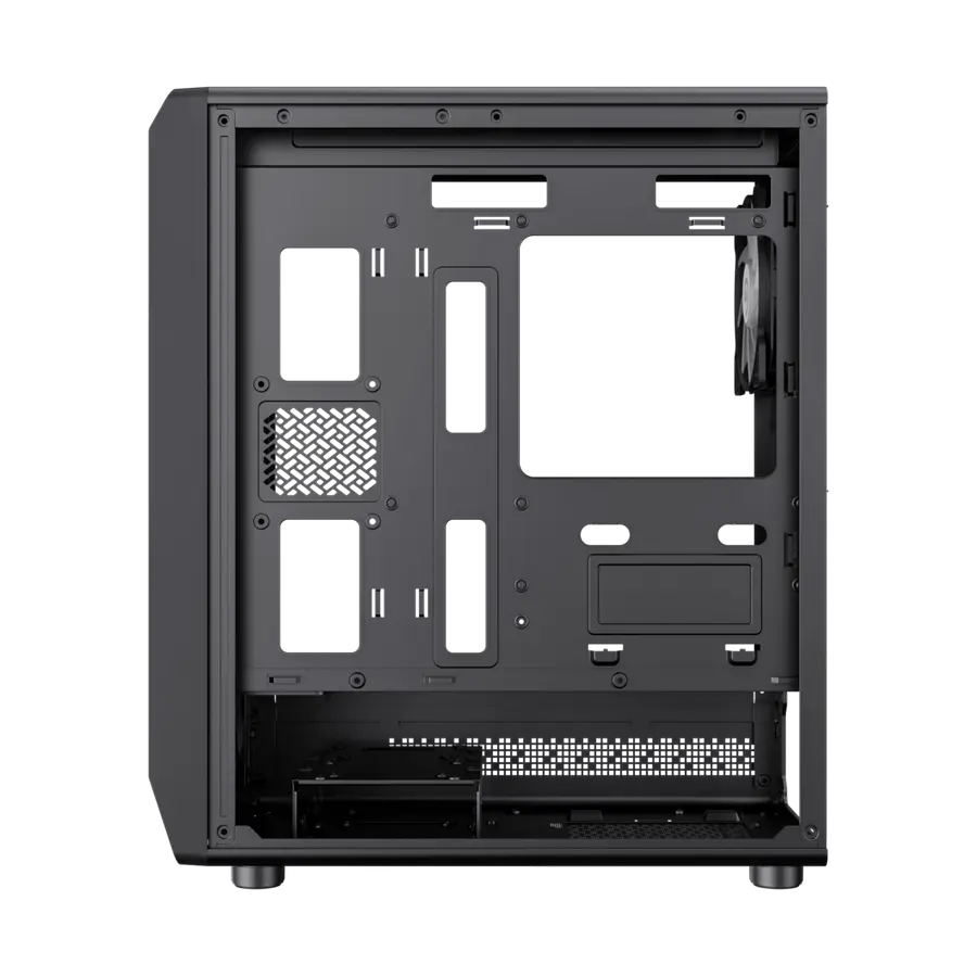 Carcasă PC Gamemax Forge MB, Midi-Tower, Fără PSU, Negru