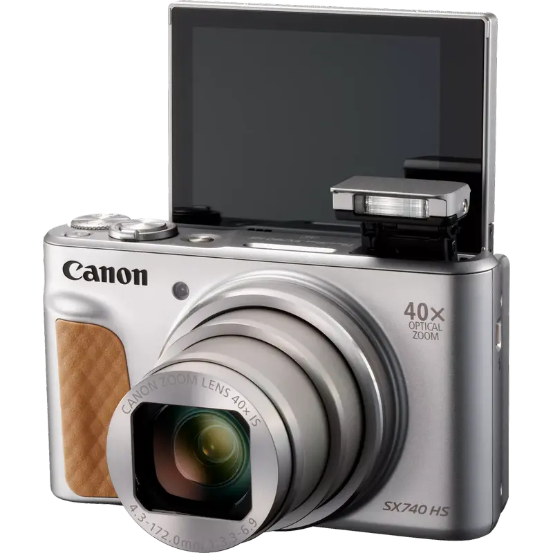 Aparat Foto Compact Canon PowerShot SX740 HS Lite Edition Travel Kit, Argint