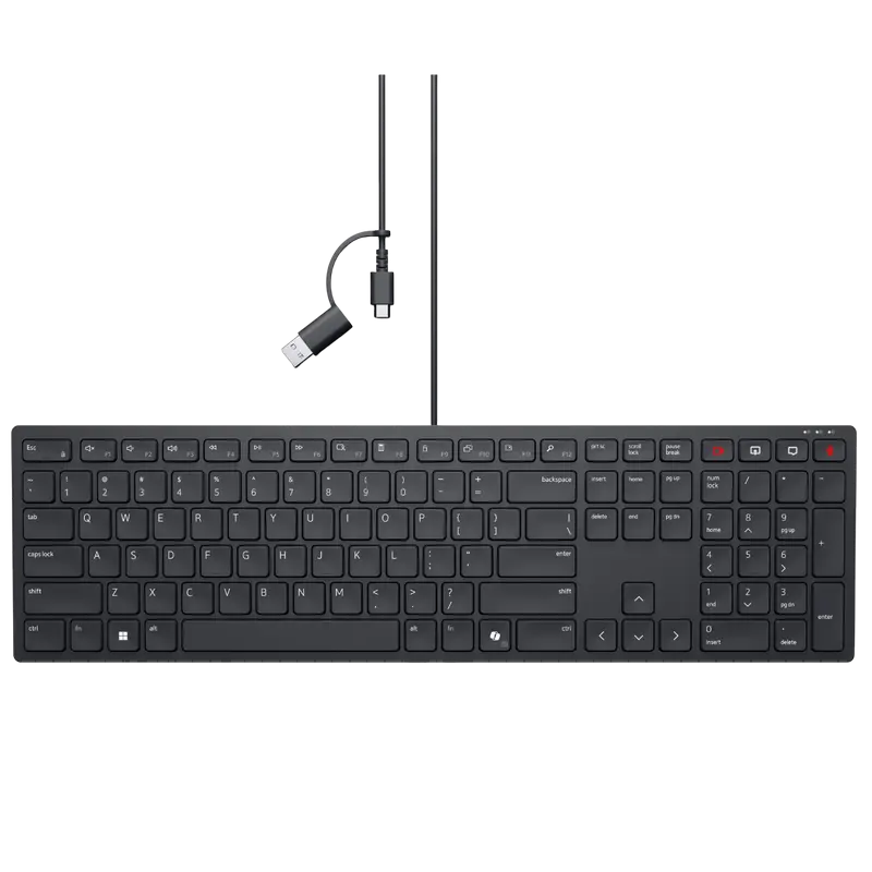 Tastatură DELL KB525C, Cu fir, Negr..