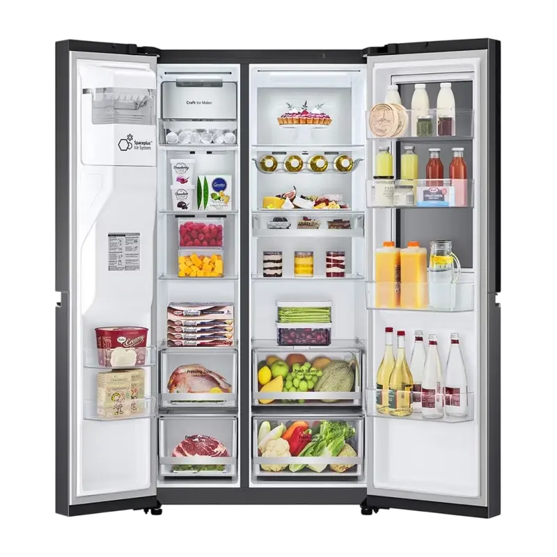 Холодильник LG GSXV90MCDE, InstaView Door-in-Door™, Чёрный