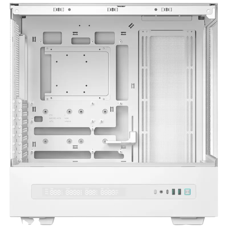 Carcasă PC Deepcool CH690 Digital WH, Midi-Tower, Fără PSU, Alb