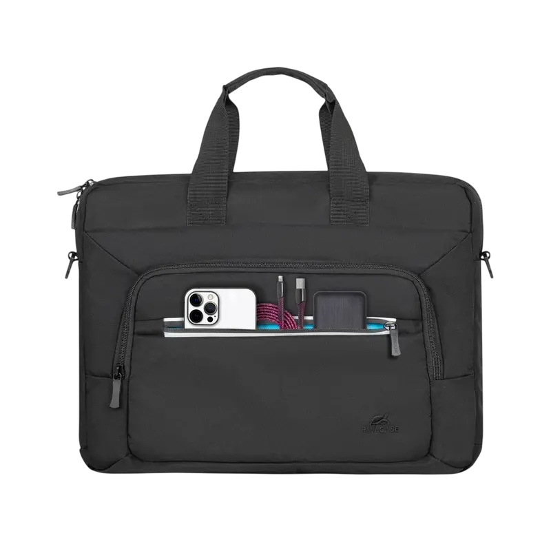 Geantă pentru laptop Rivacase 7521, 14", Eco-Friendly rPET Poliester, Negru