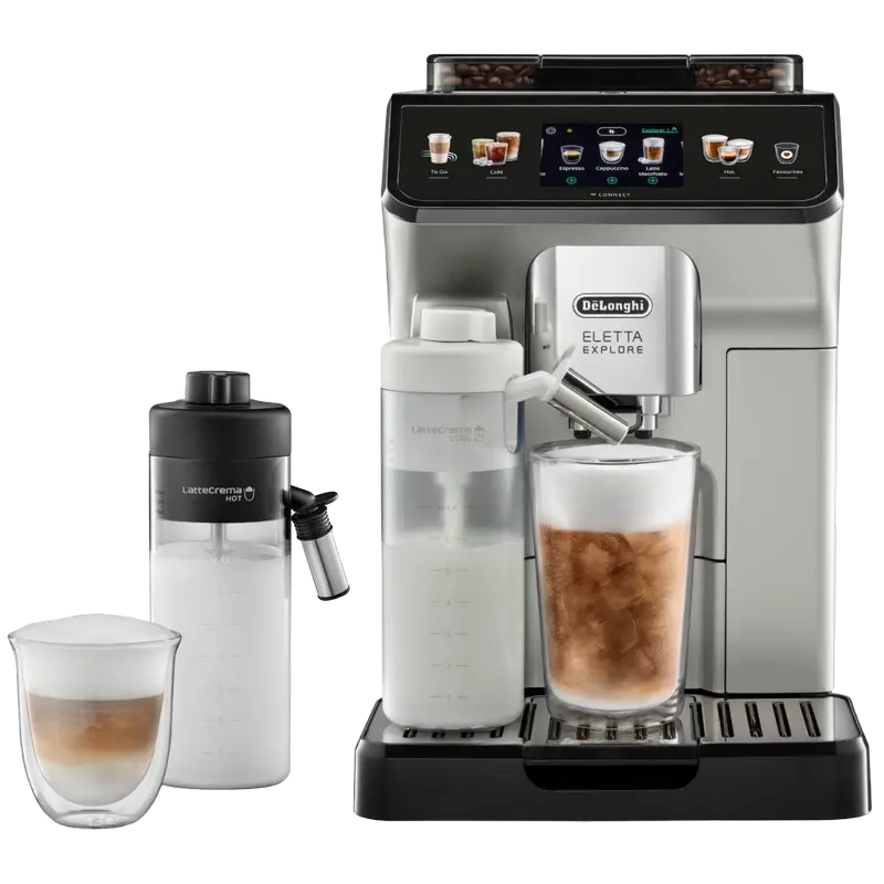 Кофемашина DeLonghi ECAM450.65.S, Нержавеющая Сталь | Черный