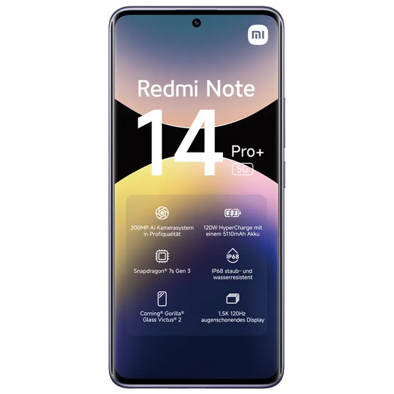 Smartphone Xiaomi Redmi Note 14 Pro+, 12GB/512GB, Lavandă Purpurie