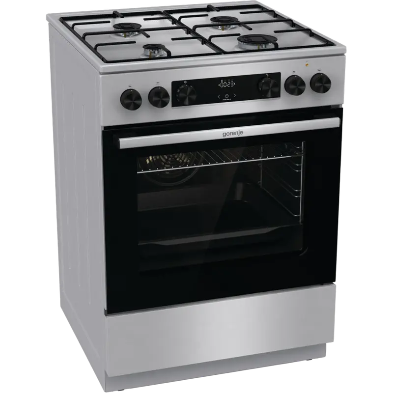Aragaz Mixt Gorenje GKS6C70XJ, Oțel inoxidabil