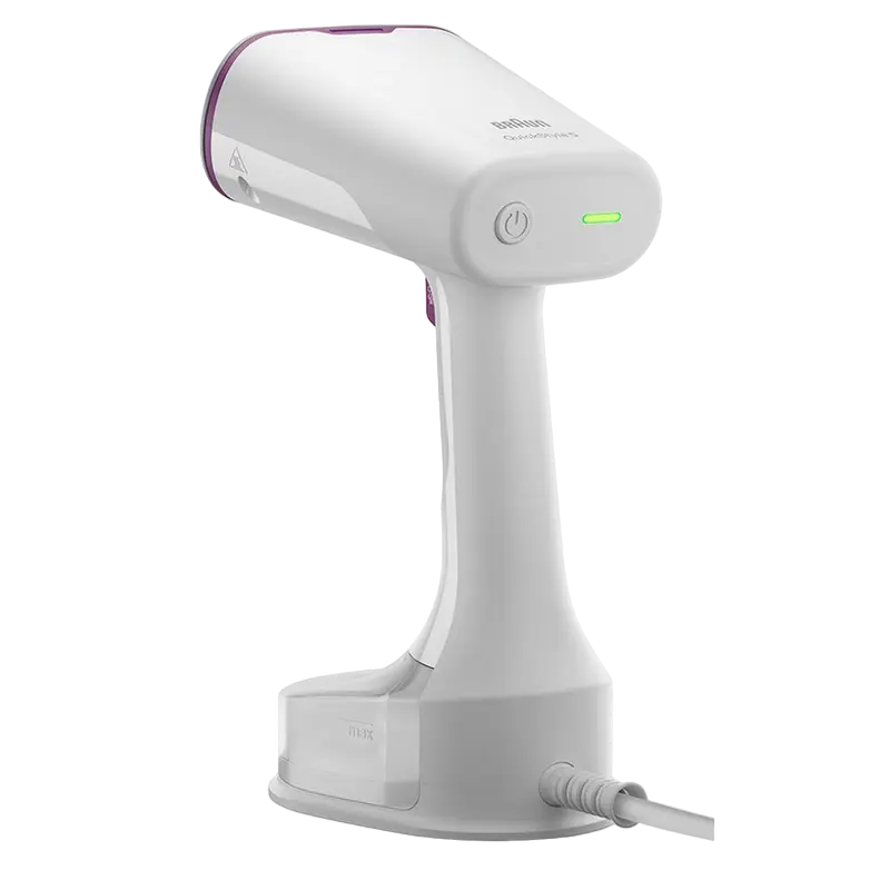 Aparat de călcat vertical cu aburi Braun GS 5011 PU, Alb | Violet