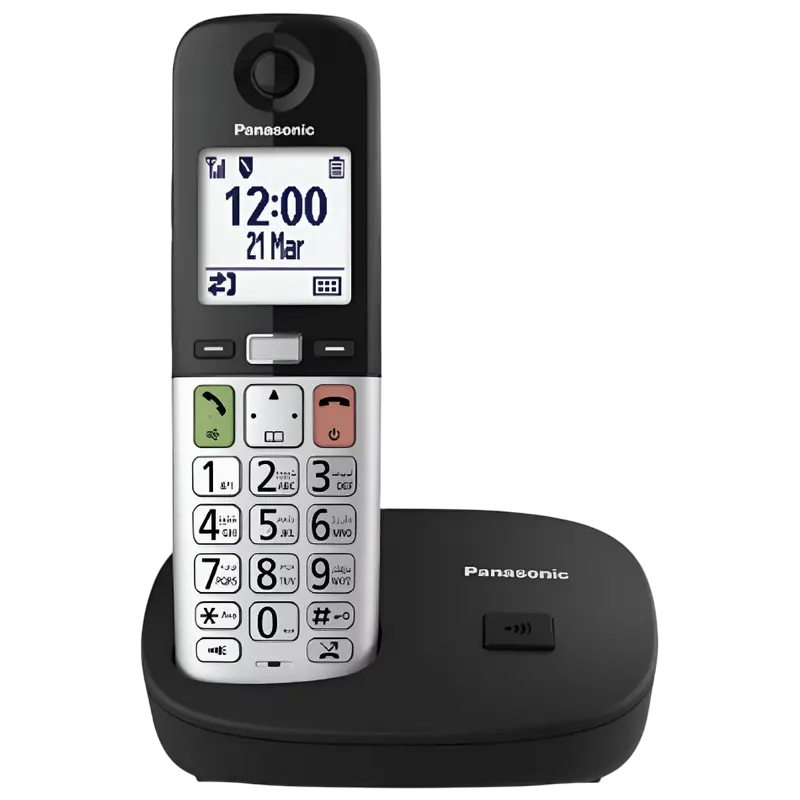 Telefon fără fir Panasonic KX-TGU410UCB, Negru | Argintiu