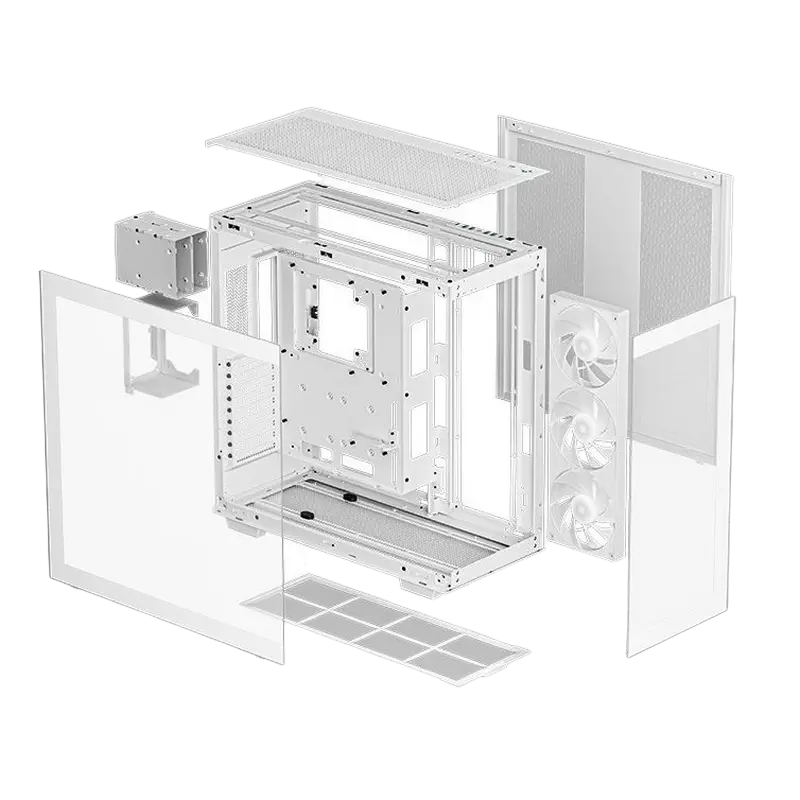Carcasă PC Deepcool CH780, Full-Tower, Fără PSU, Alb