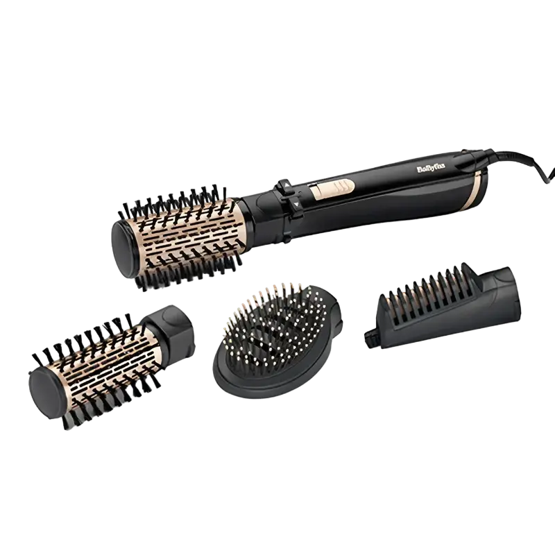 Uscător de păr-perie BaByliss AS964ROE, 1000W, Negru