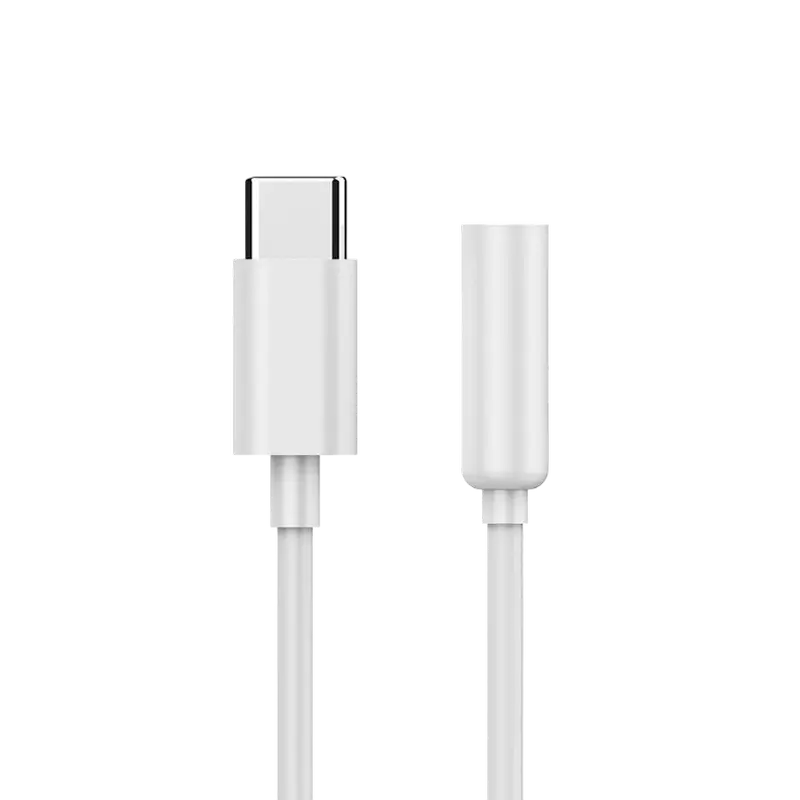 Audio Adaptor Cablexpert A-CM-3.5F-01, USB Type-C (M) - 3.5mm 4-pin (F), 0,01 m, Alb