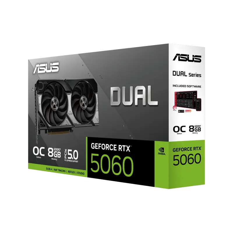 Placă Video ASUS DUAL-RTX5060-O8G, 8GB GDDR7 128bit