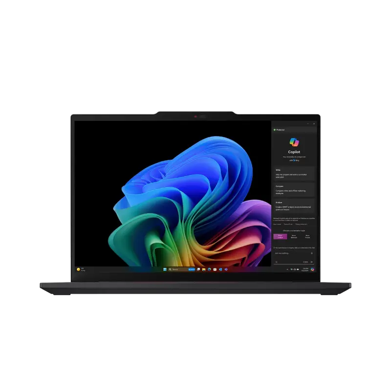 Ноутбук для бизнеса 14" Lenovo ThinkPad T14s Gen 6 (Snapdragon), Чёрный, Qualcomm Snapdragon X Elite X1E-78-100, 32Гб/1024Гб, Windows 11 Pro