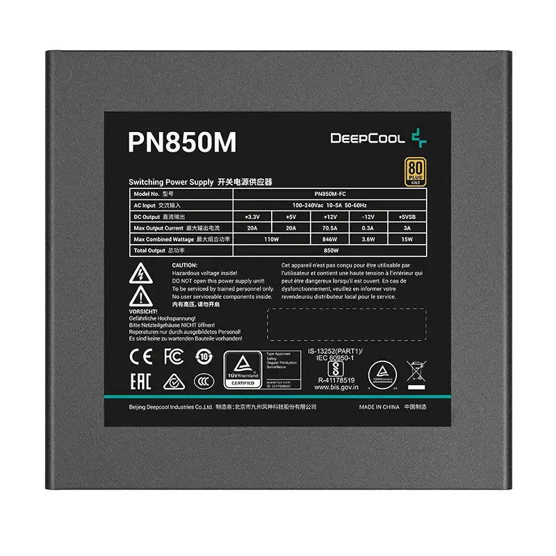 Sursă Alimentare PC GamerStorm PN850M, 850W, ATX, Complet modular