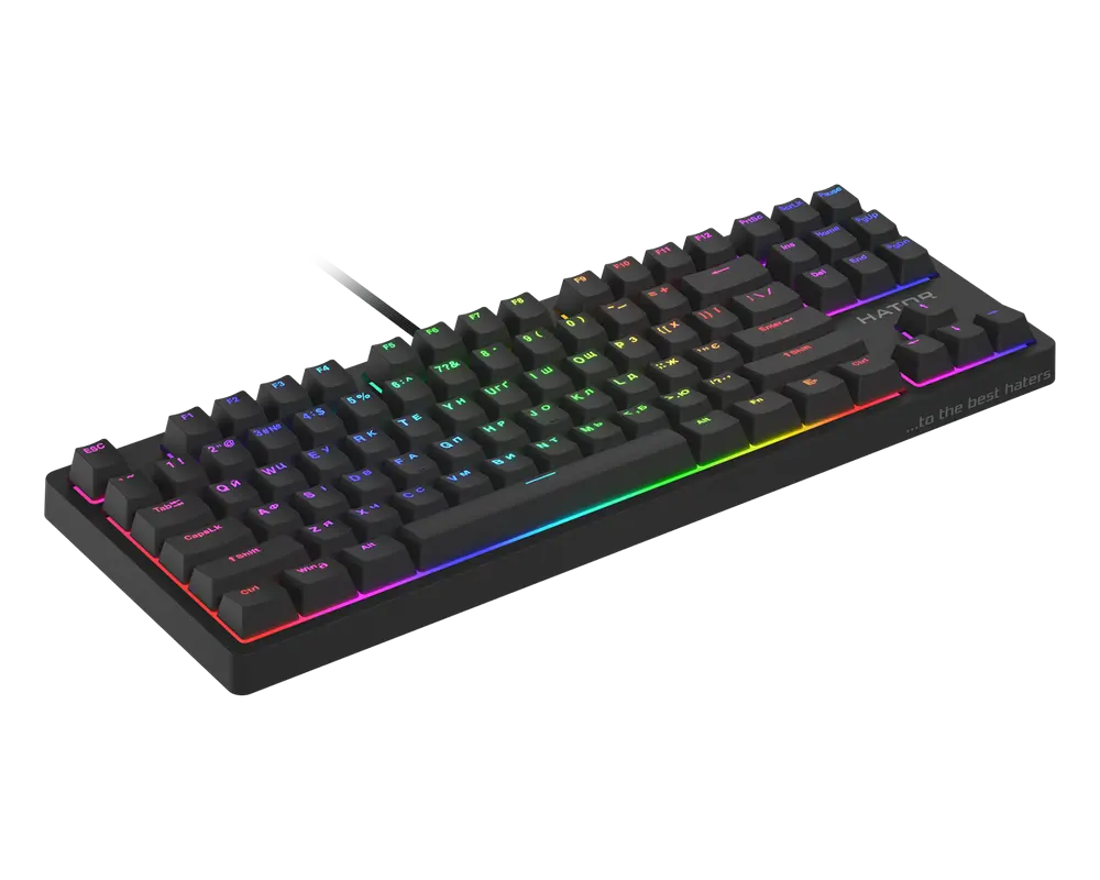 Tastatură HATOR Rockfall 2 Optica TKL, Cu fir, Negru
