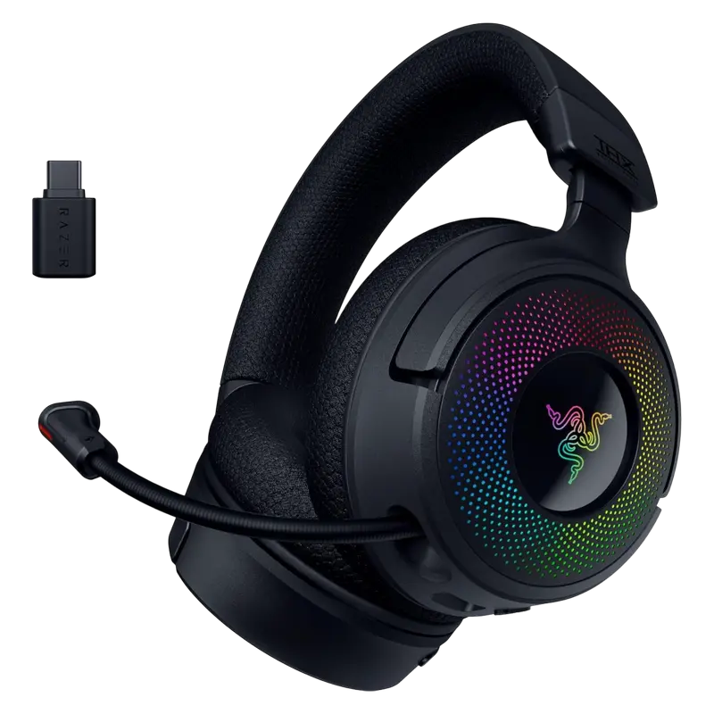 Căști gaming Razer Kraken V4, Cu fir, Negru