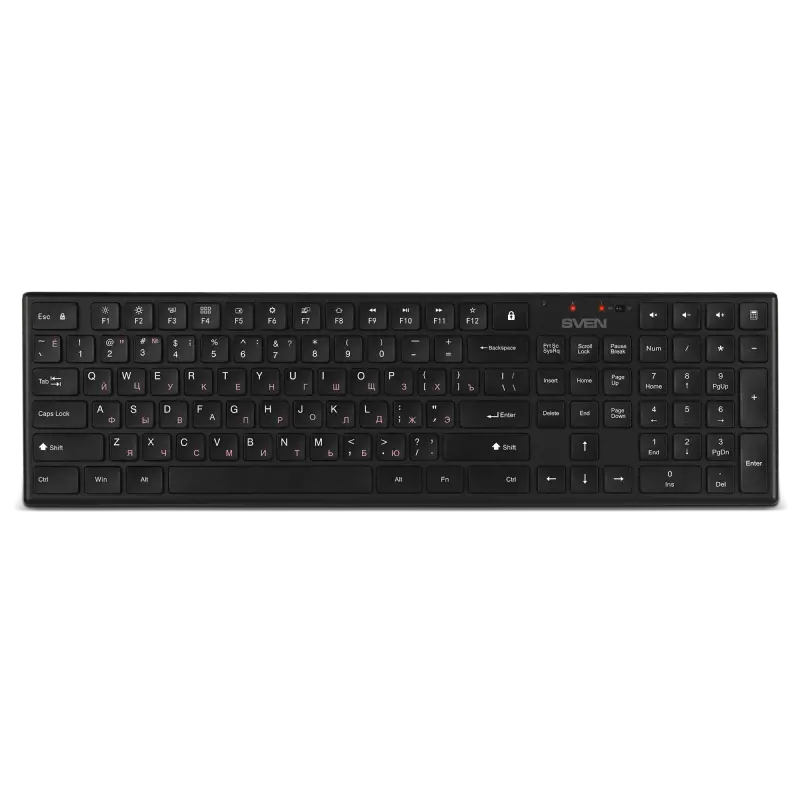 Клавиатура и мышь SVEN KB-C2550W, Беспроводное, Чёрный