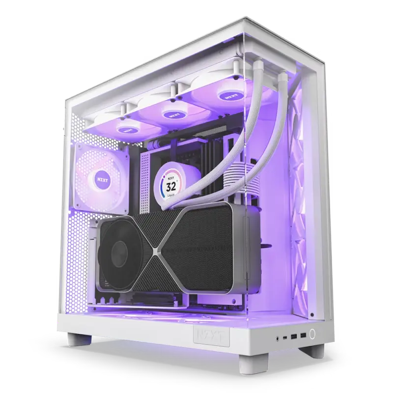Carcasă PC NZXT H6 Flow RGB, Midi-T..