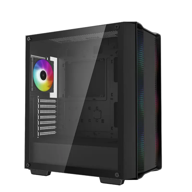 Carcasă PC Deepcool CC560  ARGB V2, Midi-Tower, Fără PSU, Negru